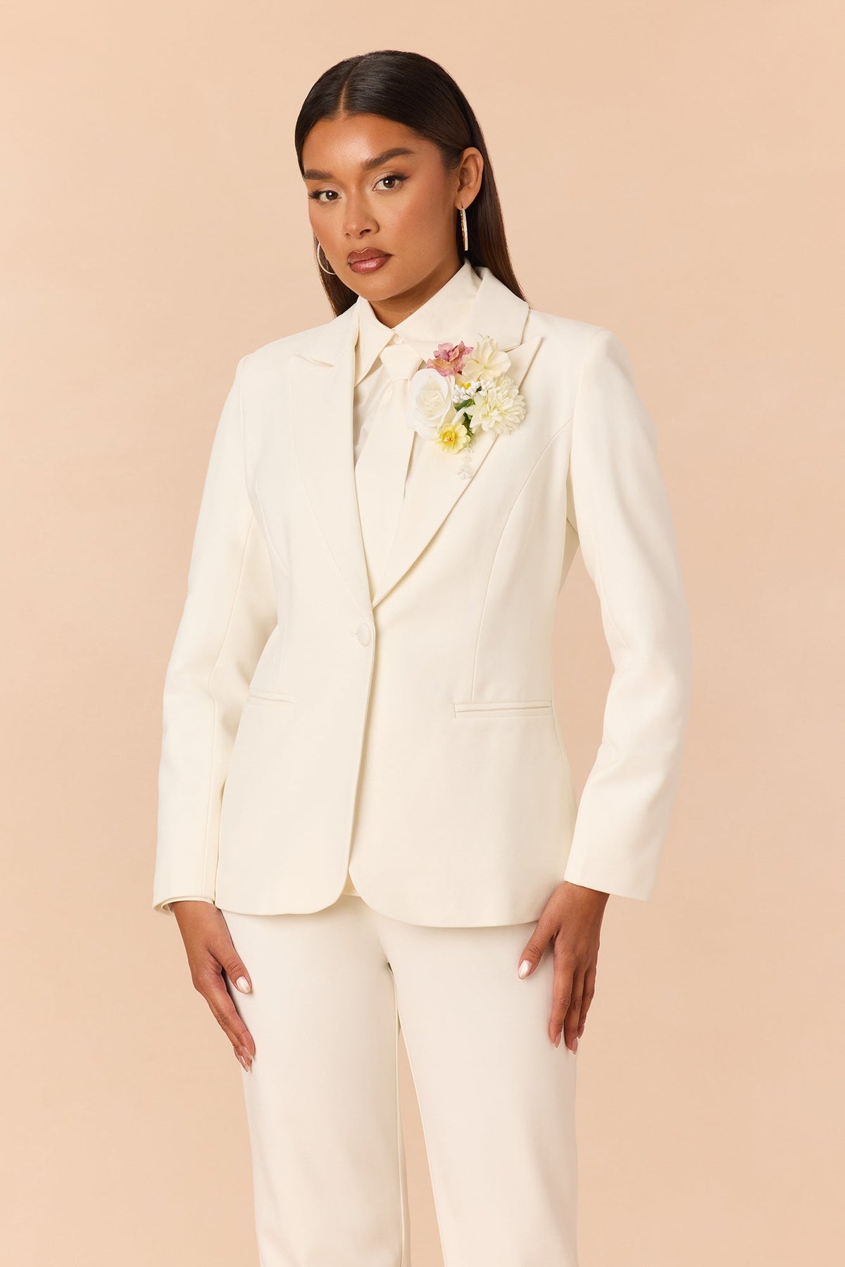 Too Timeless 3 Piece Pant Set - White