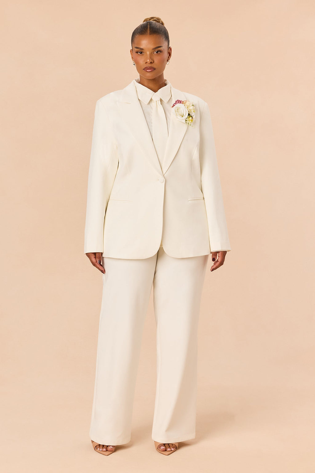 Too Timeless 3 Piece Pant Set - White