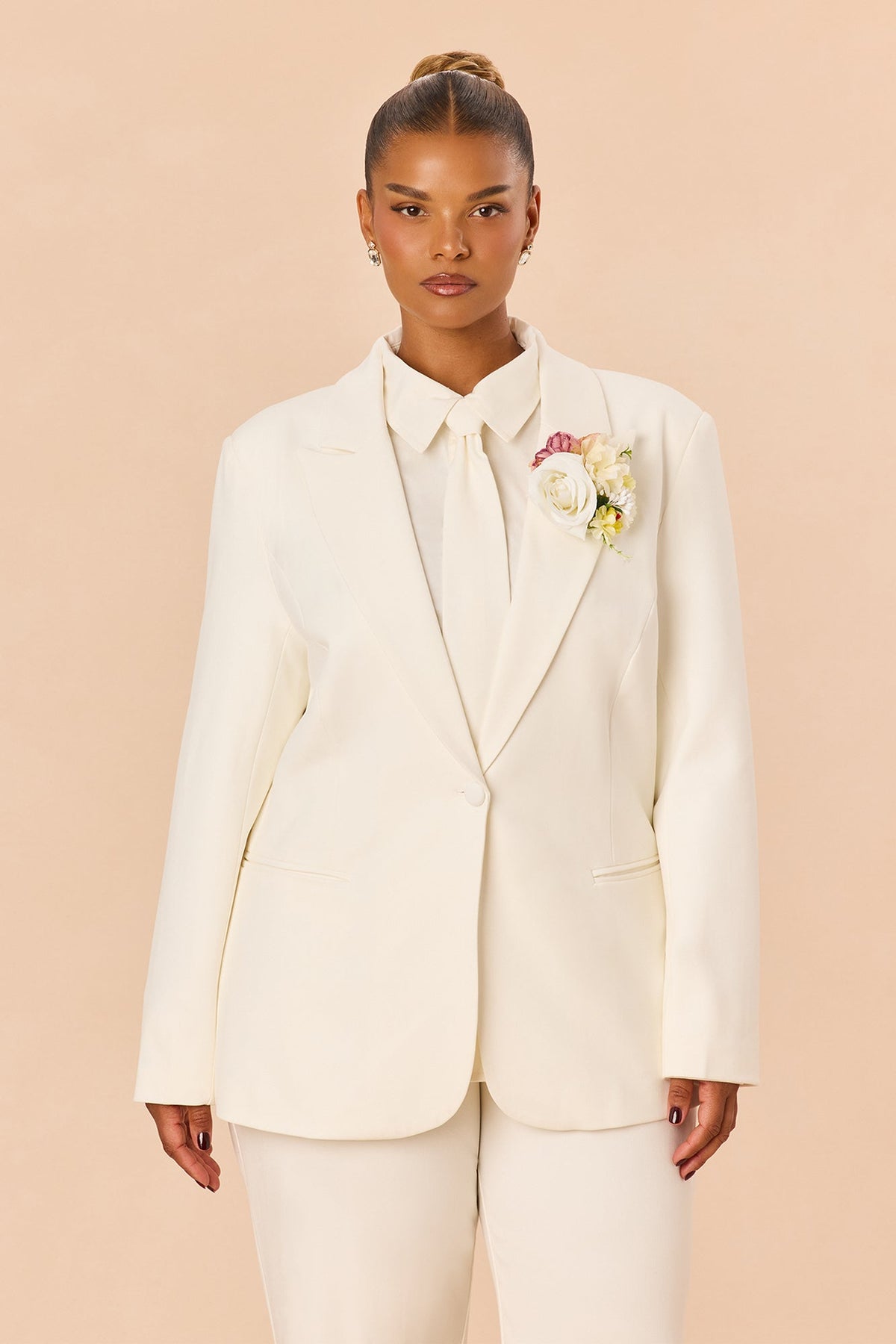 Too Timeless 3 Piece Pant Set - White