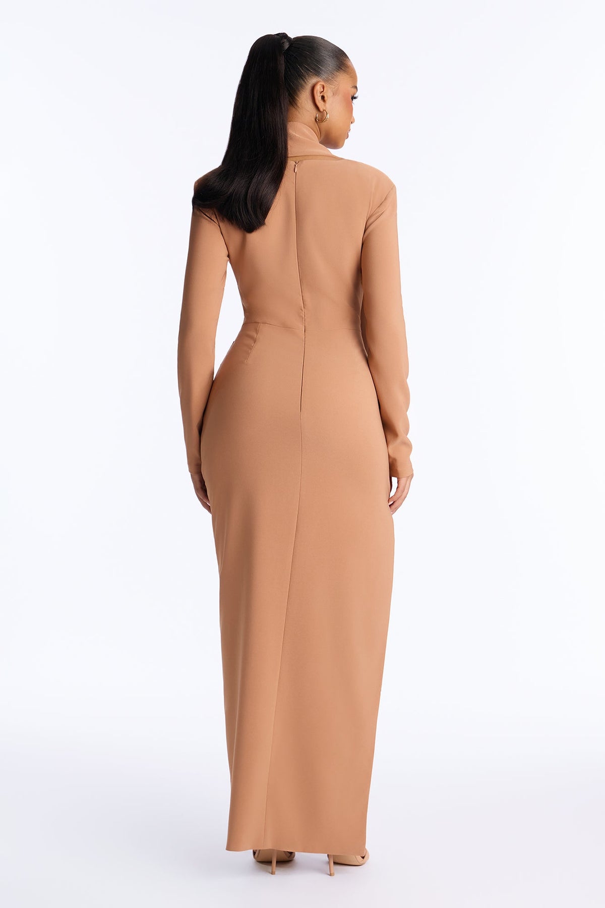 Icon Crepe Maxi Dress - Tan