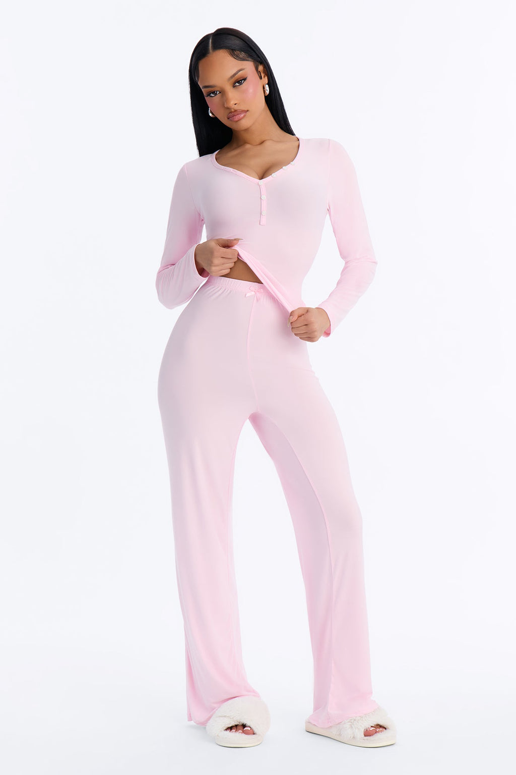 Classic Chill PJ Pant Set - Pink