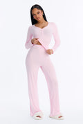 Classic Chill PJ Pant Set - Pink