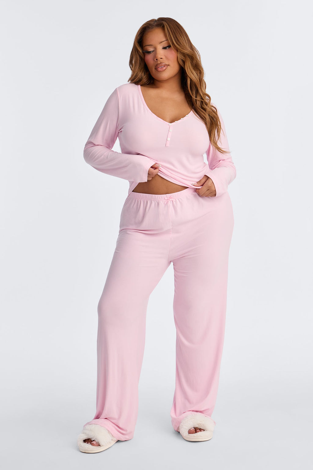 Classic Chill PJ Pant Set - Pink