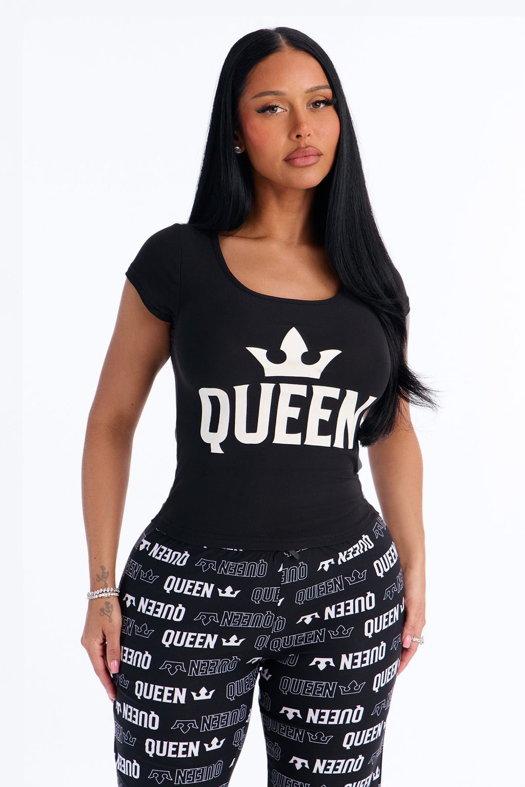 Soft Sleeping PJ Pant Set - Black