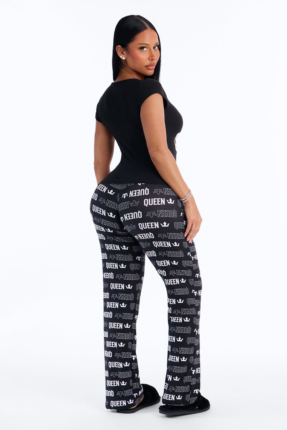 Soft Sleeping PJ Pant Set - Black