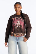 Tupac California Legacy Sweatshirt - Chocolate