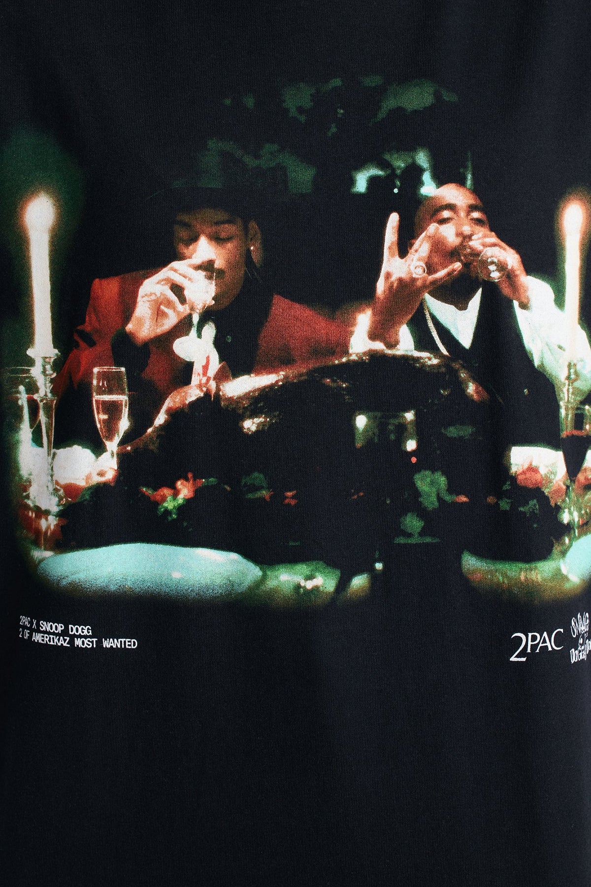 Tupac And Snoop Dogg Feast Tee - Black
