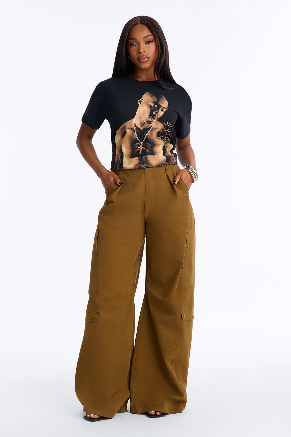 Tupac Monochrome Classic Tee - Black