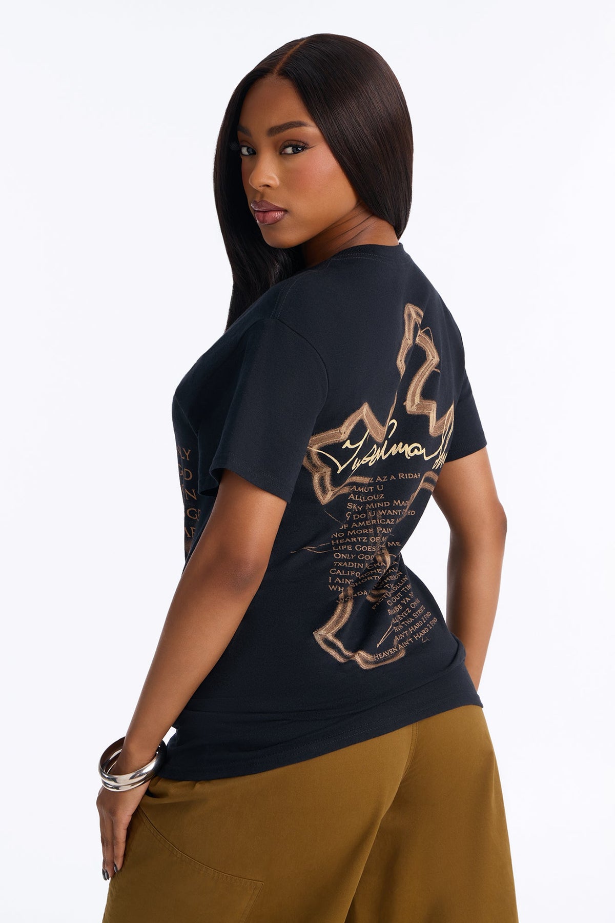 Tupac Monochrome Classic Tee - Black
