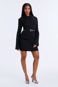 Born For This Belted Blazer Mini Dress - Black