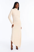 Manhattan Muse Sweater Maxi Dress - Cream