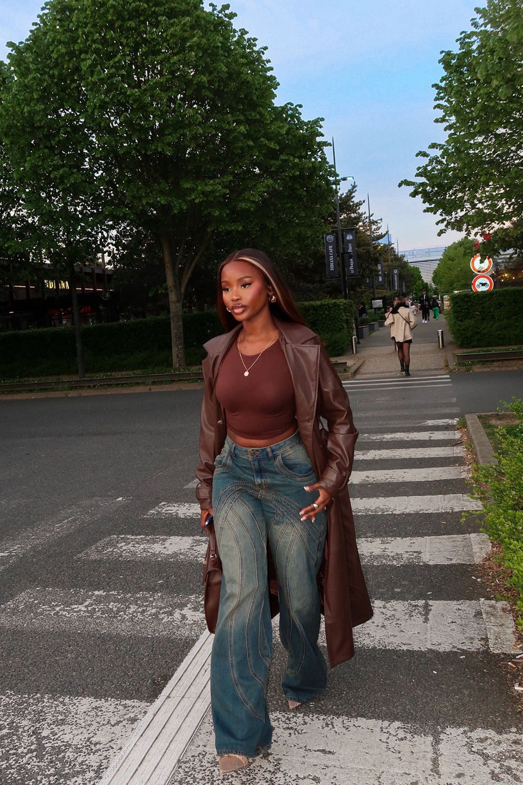 Copenhagen Non Stretch Tinted Wide Leg Jean - Dark Wash