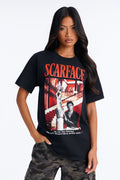 Scarface Mansion Portrait Tee - Black