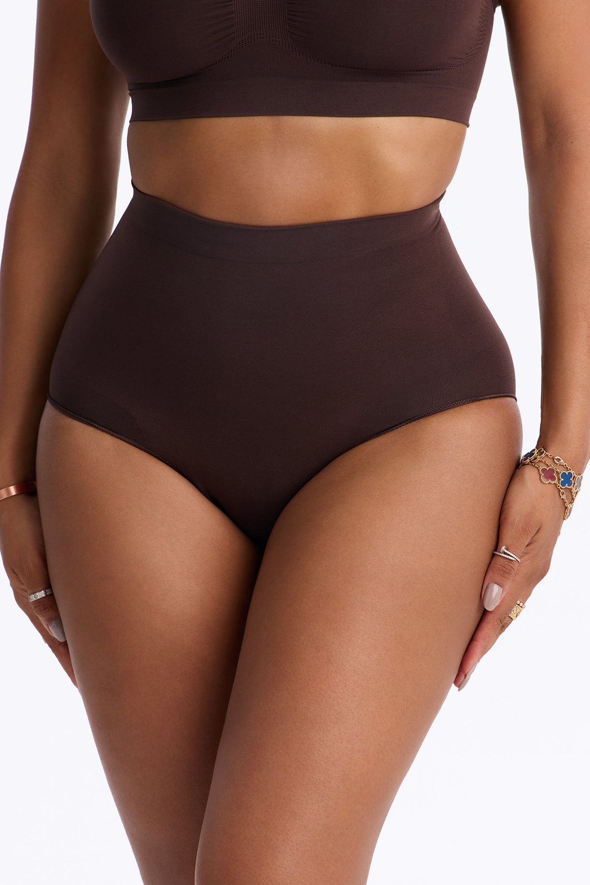 Nova Sculpt Seamless Strong Compression Mid Waist Brief - Coco