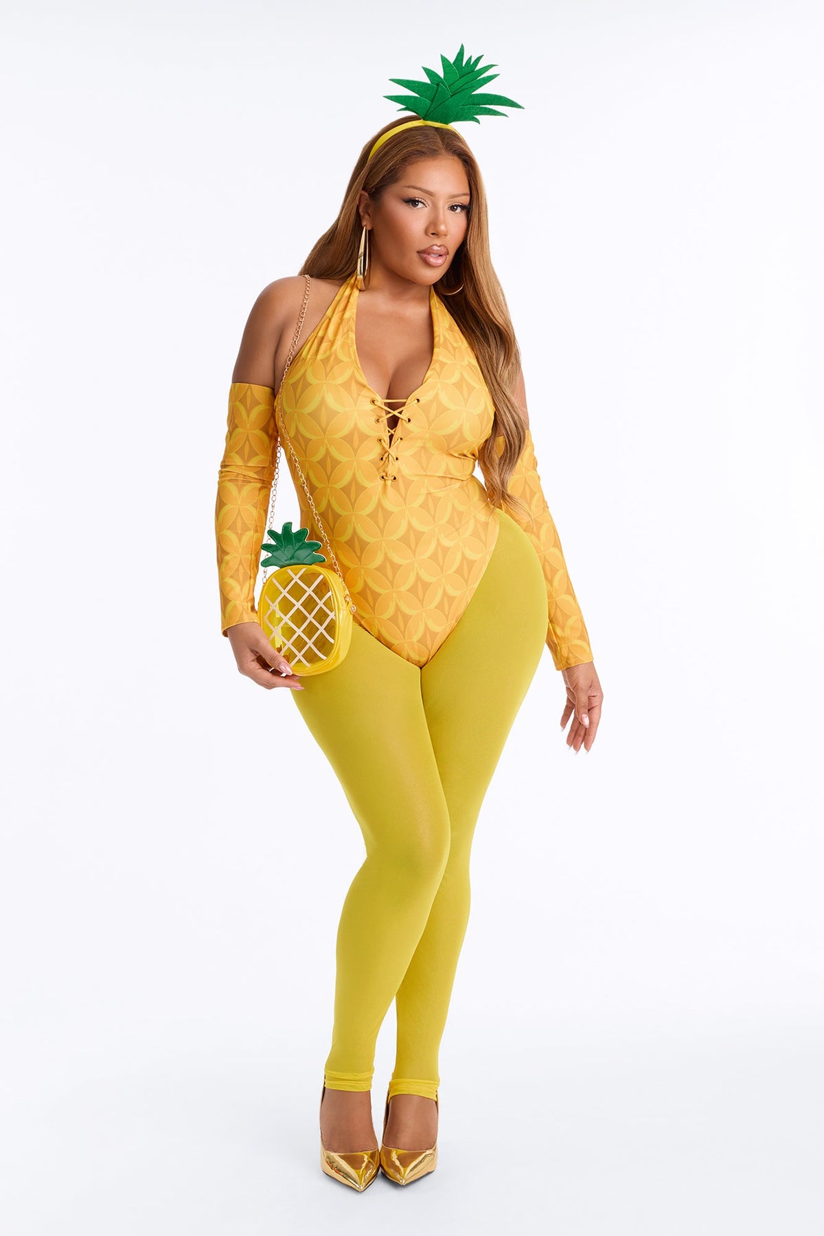 Fruit Of Temptation 5 Piece Costume Set - Yellow