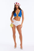 Bonus Level 4 Piece Costume Set - Blue/combo