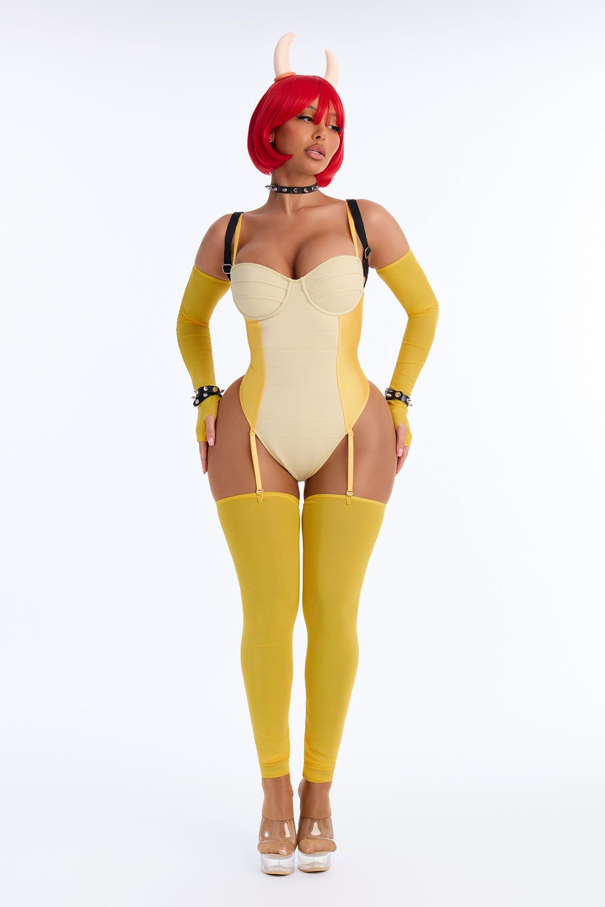 Breathing Fire 8 Piece Costume Set - Yellow/combo