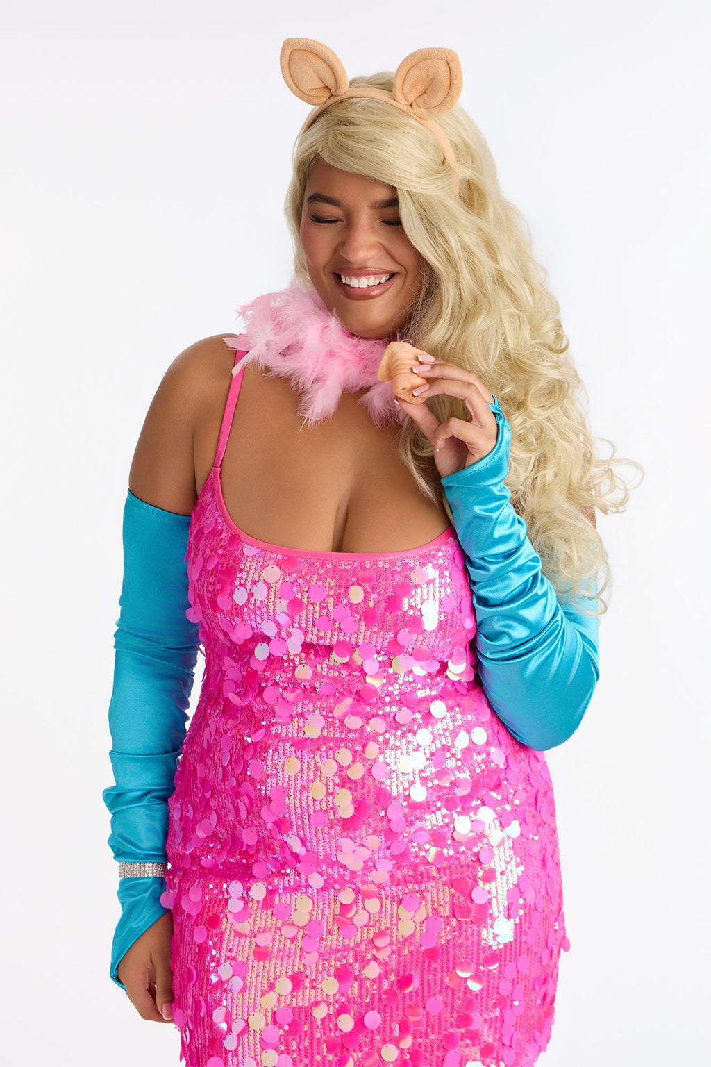 Hollywood Glam Piggy 8 Piece Costume Set - Pink/combo