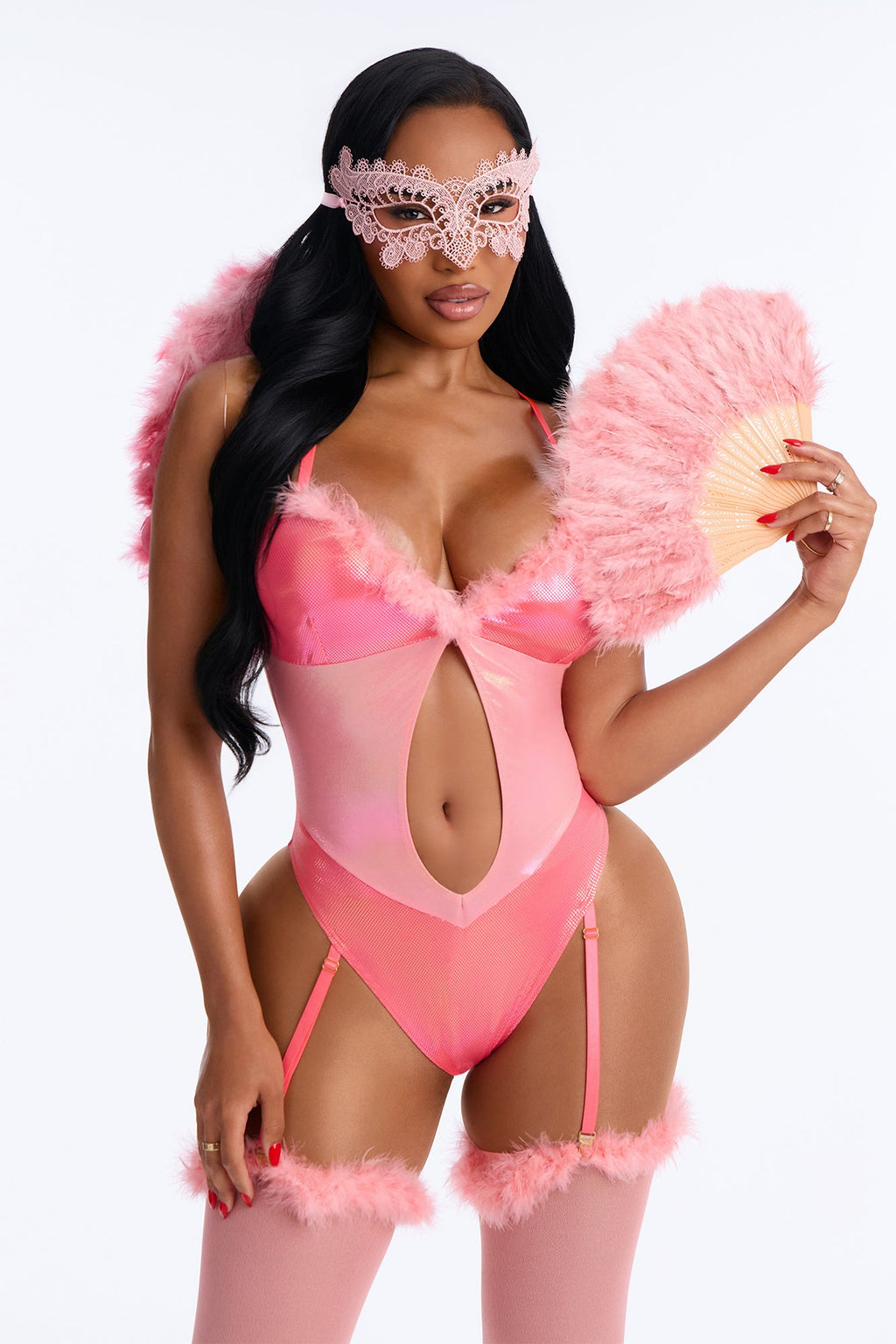 Flirty Flamingo 5 Piece Costume Set - Pink