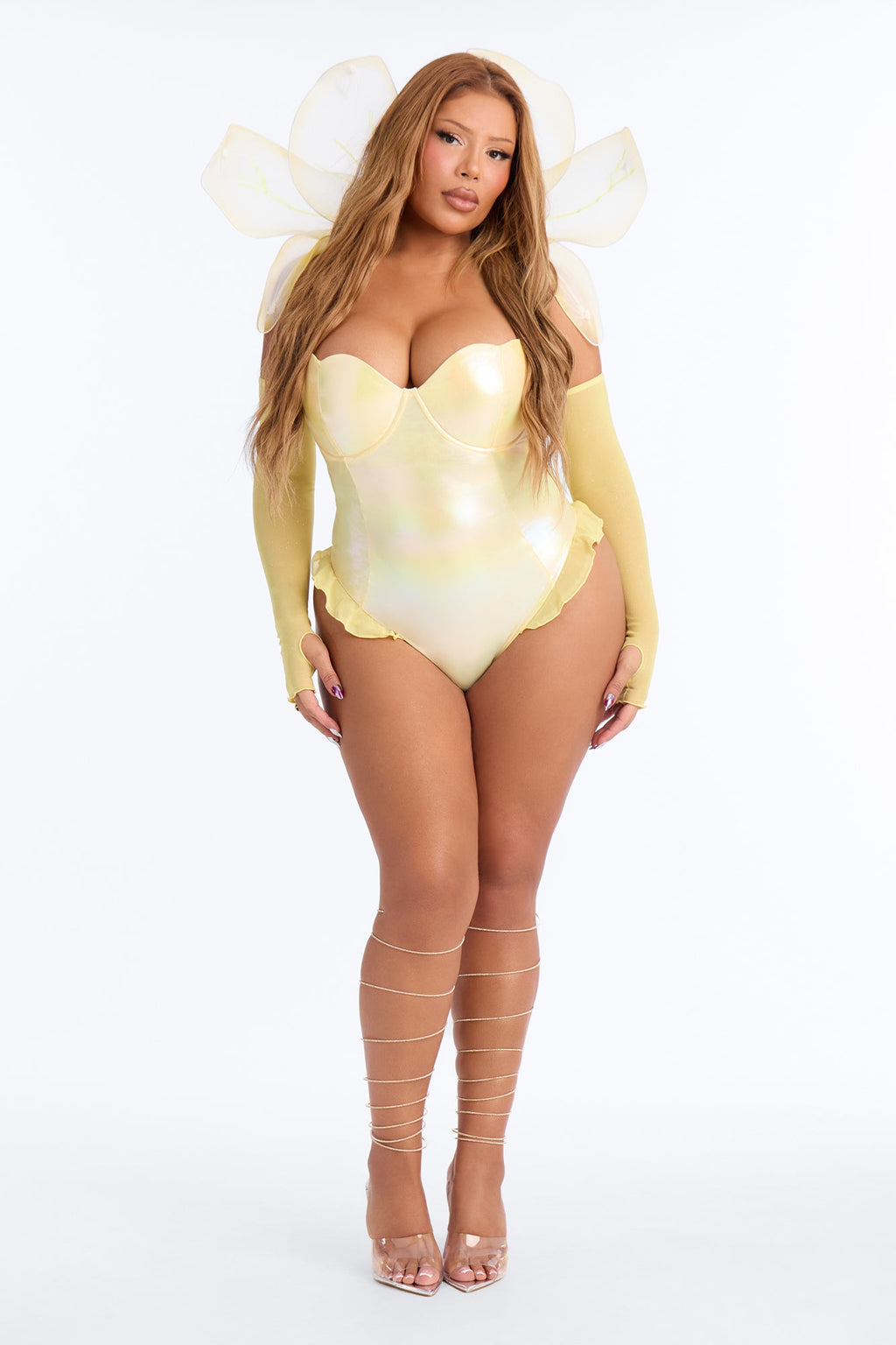 Blooming Beauty 4 Piece Costume Set - Yellow