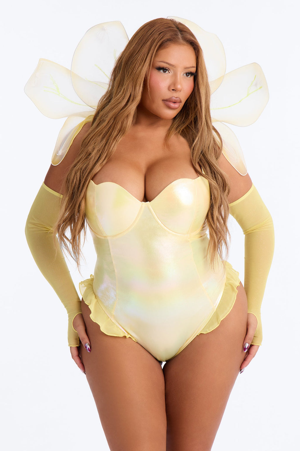 Blooming Beauty 4 Piece Costume Set - Yellow