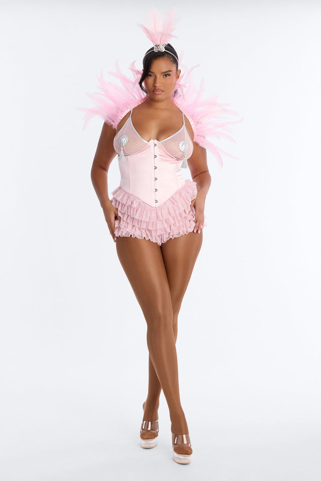High Roller Honey 5 Piece Costume Set - Pink