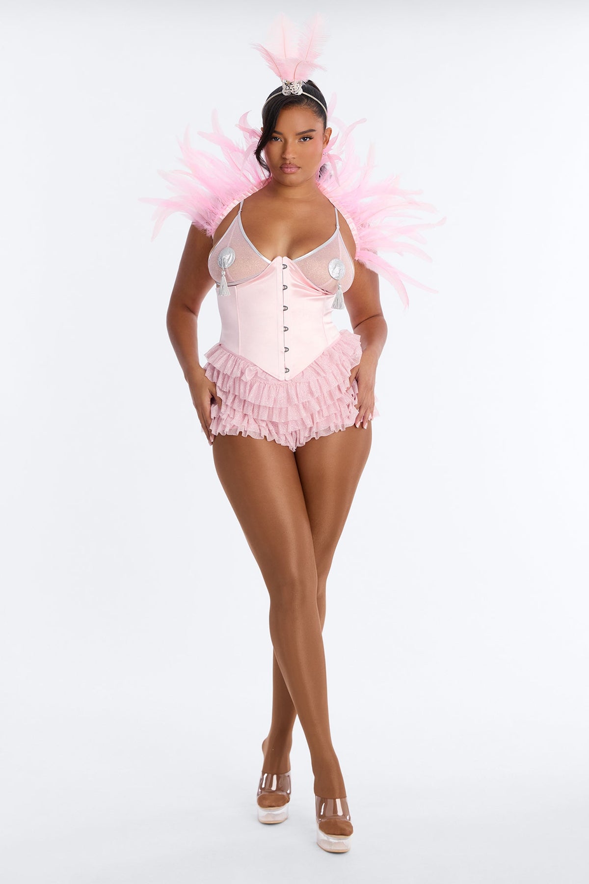 High Roller Honey 5 Piece Costume Set - Pink