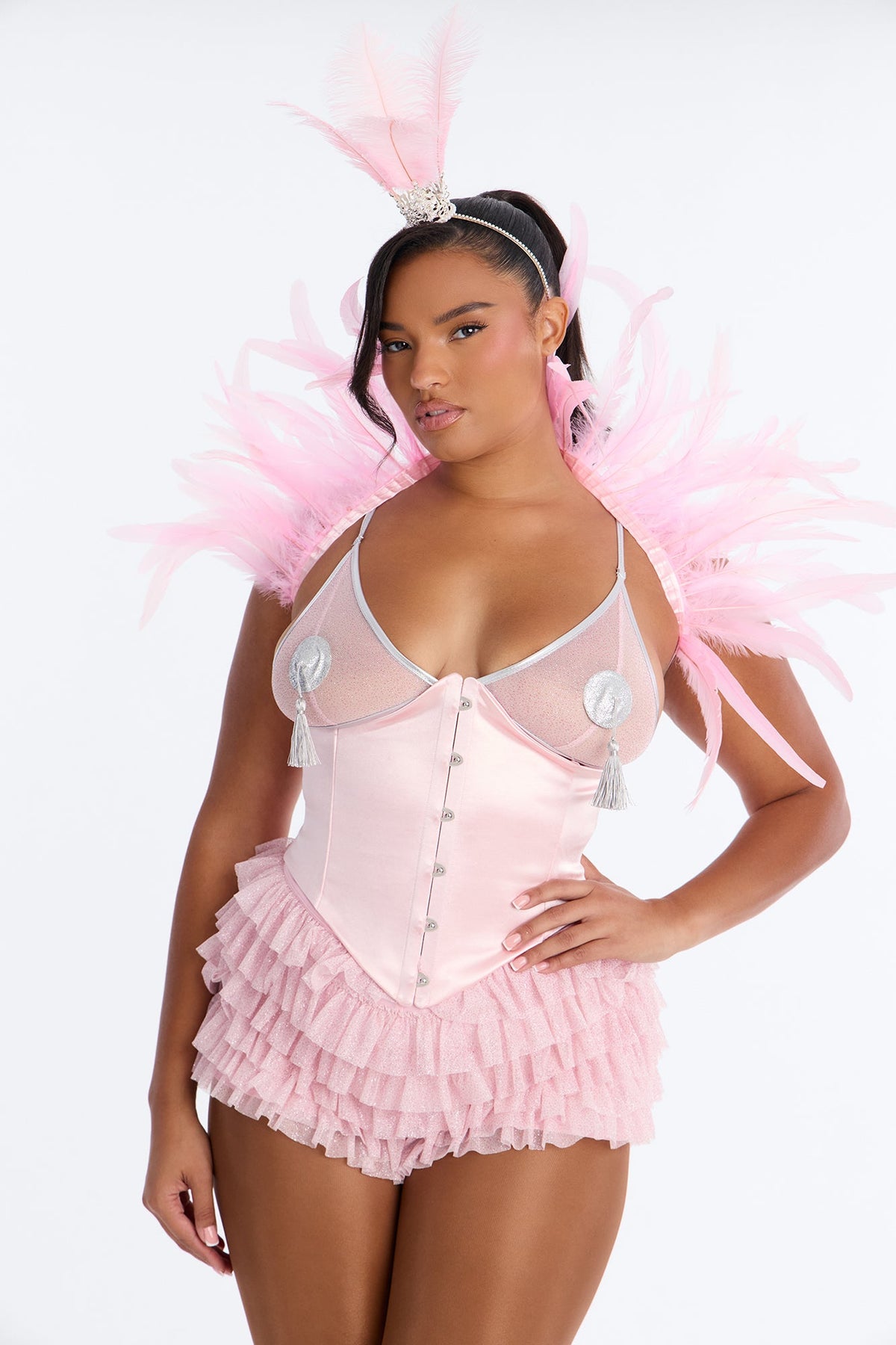 High Roller Honey 5 Piece Costume Set - Pink