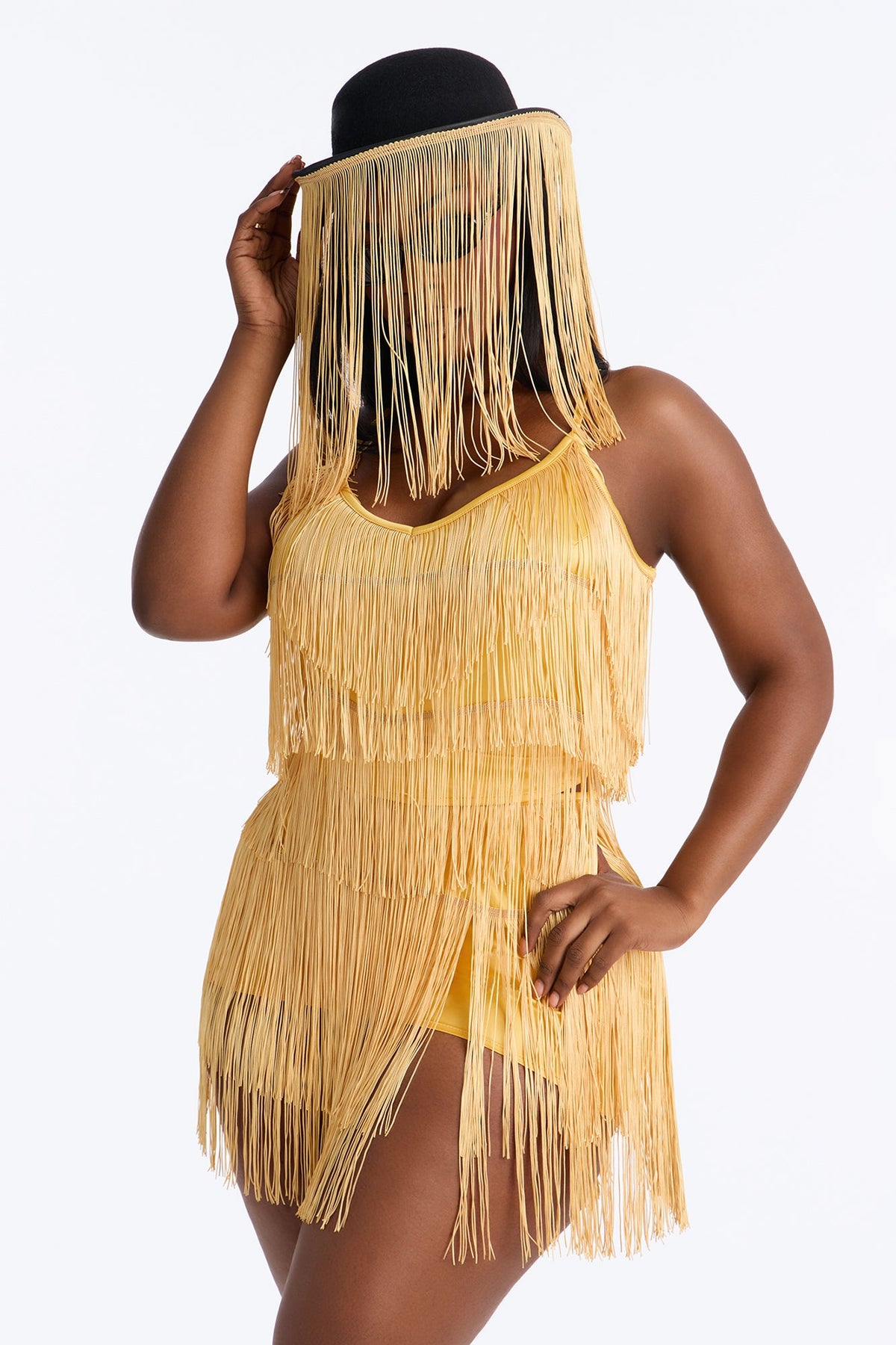 Sexy Cousin Creeper 4 Piece Costume Set - Taupe