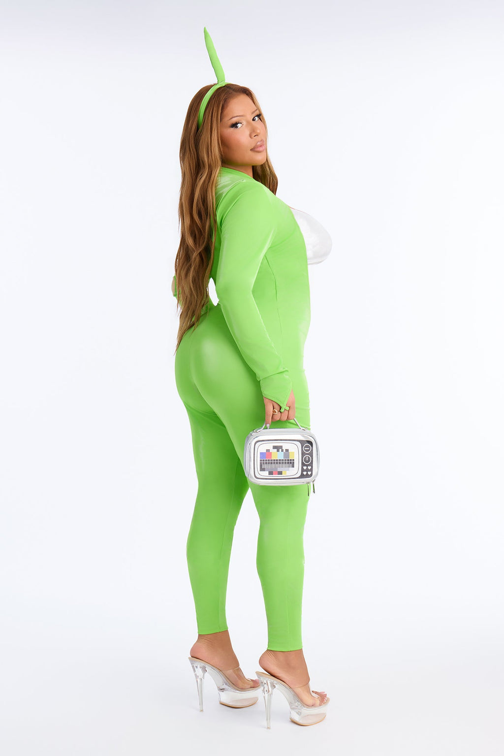 Flirty Green 4 Piece Costume Set - Green