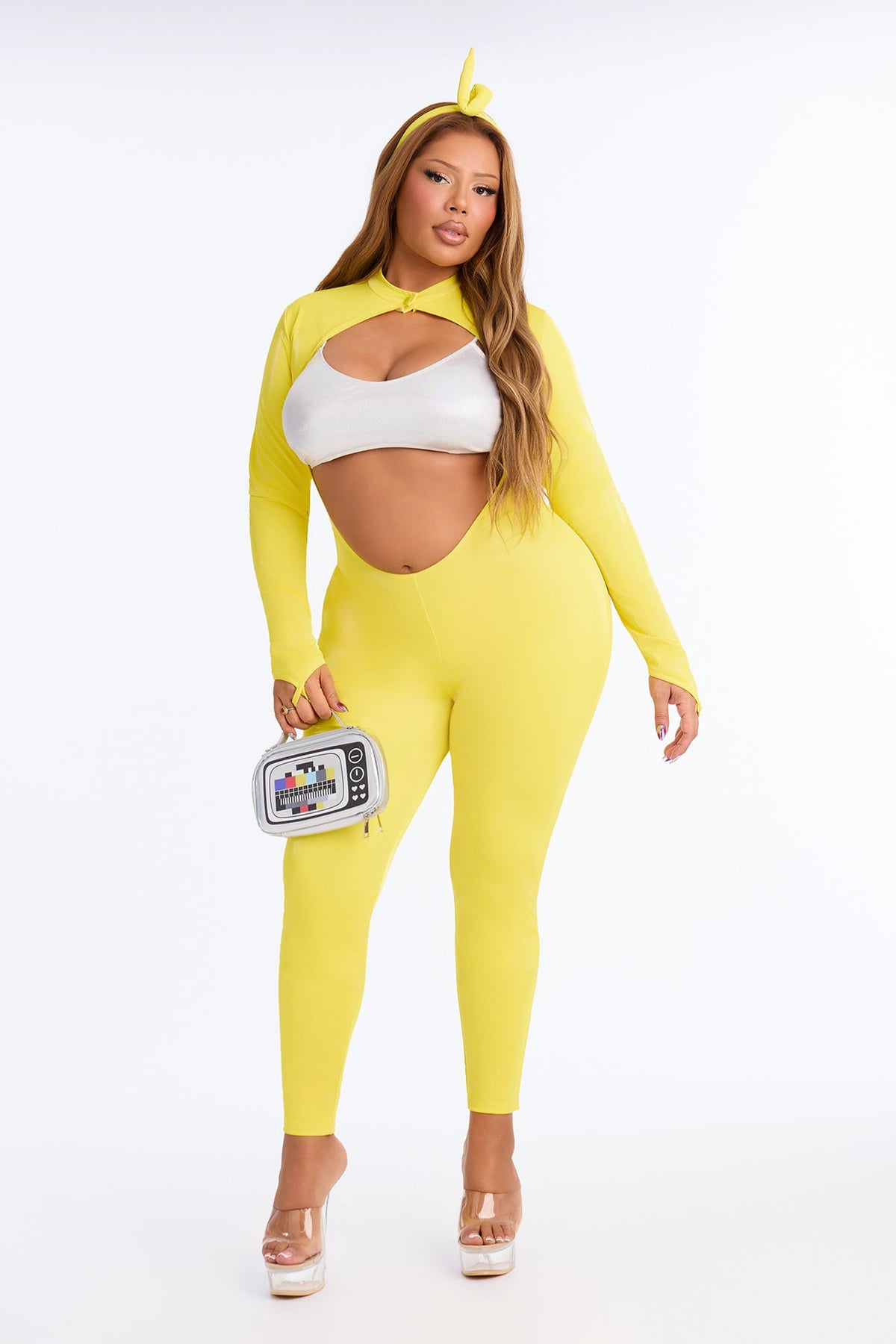 Lala Lust 4 Piece Costume Set - Yellow