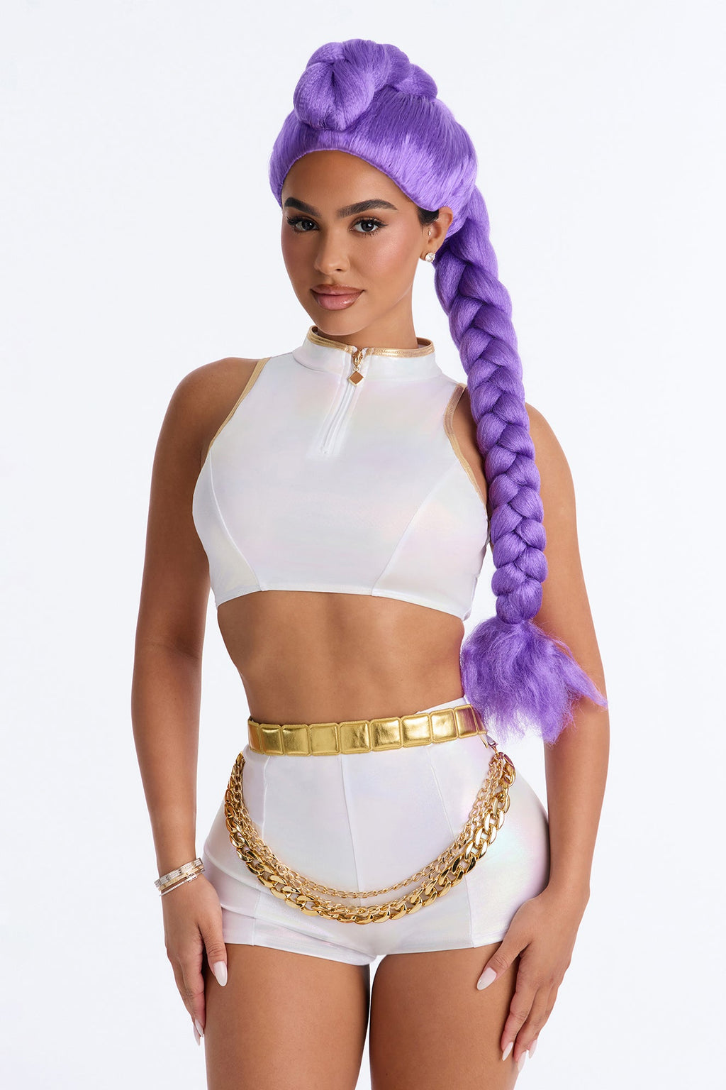 I'm Golden 5 Piece Costume Set - Silver/Combo