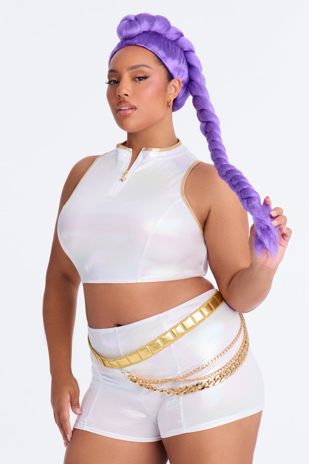 I'm Golden 5 Piece Costume Set - Silver/Combo