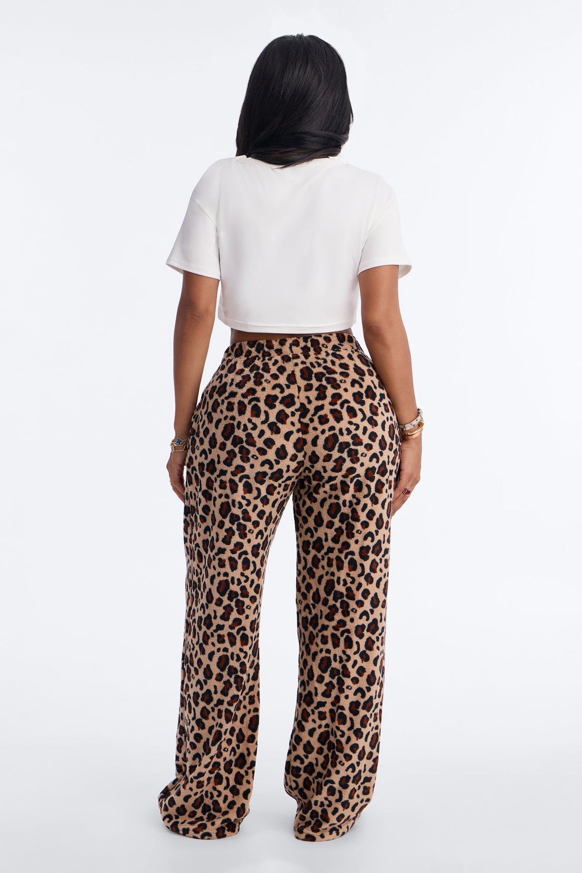 My Beauty Rest 2pc Plush PJ Pant Set - Brown/combo