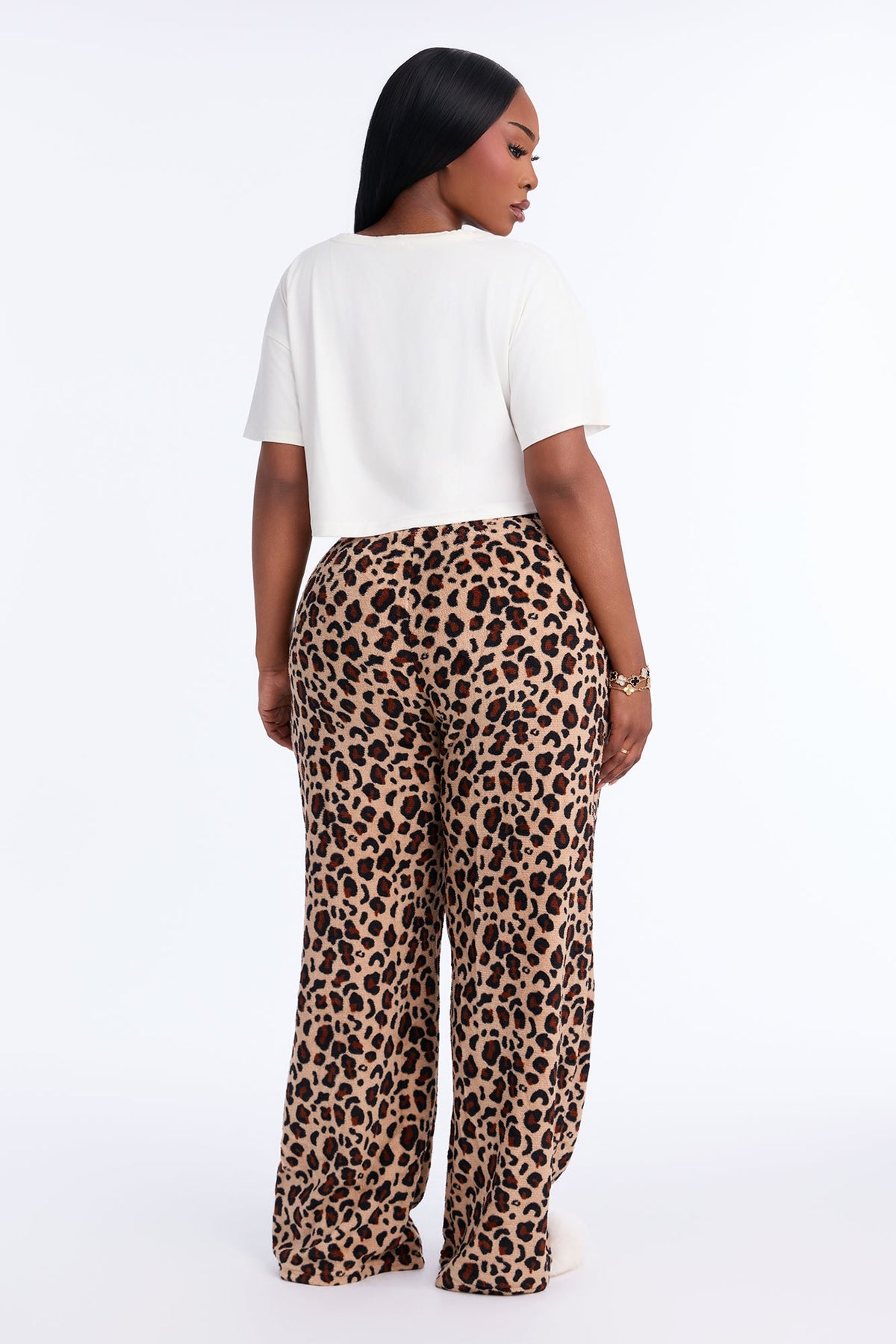 My Beauty Rest 2pc Plush PJ Pant Set - Brown/combo