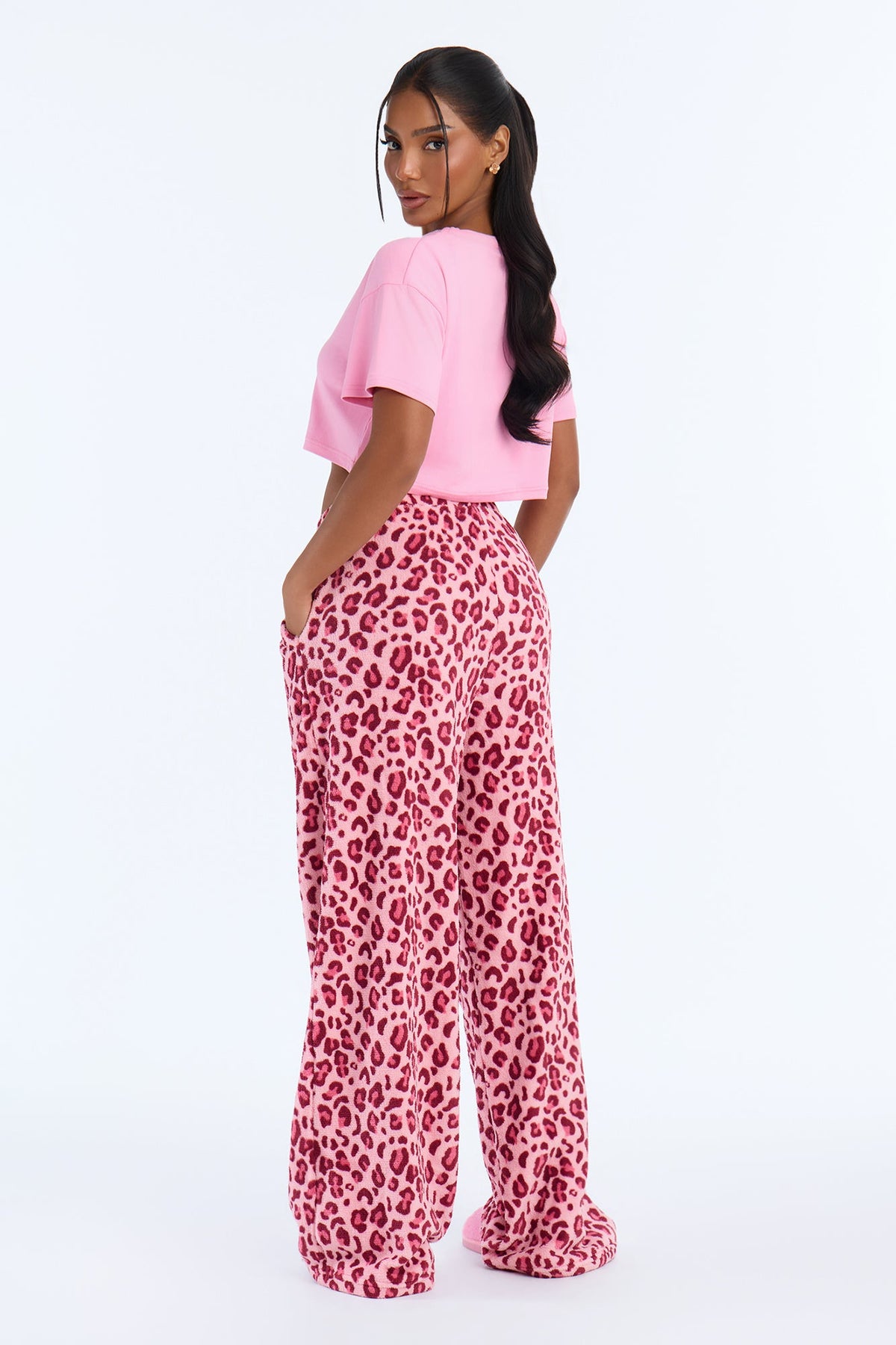 My Beauty Rest 2pc Plush PJ Pant Set - Pink