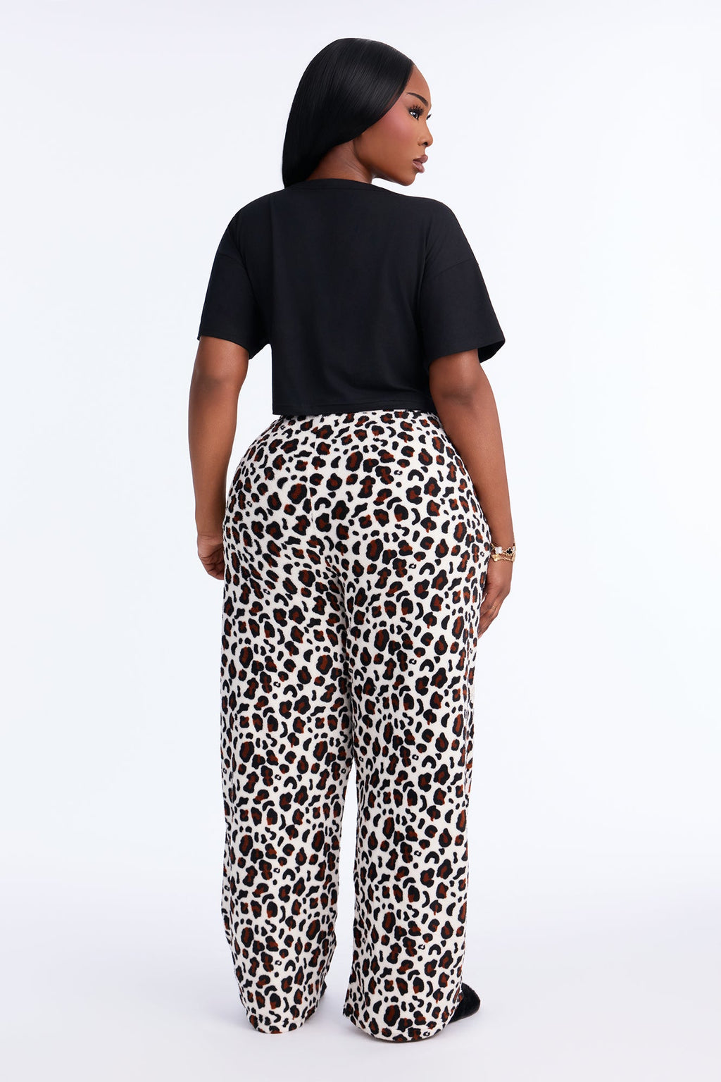 My Beauty Rest 2pc Plush PJ Pant Set - White
