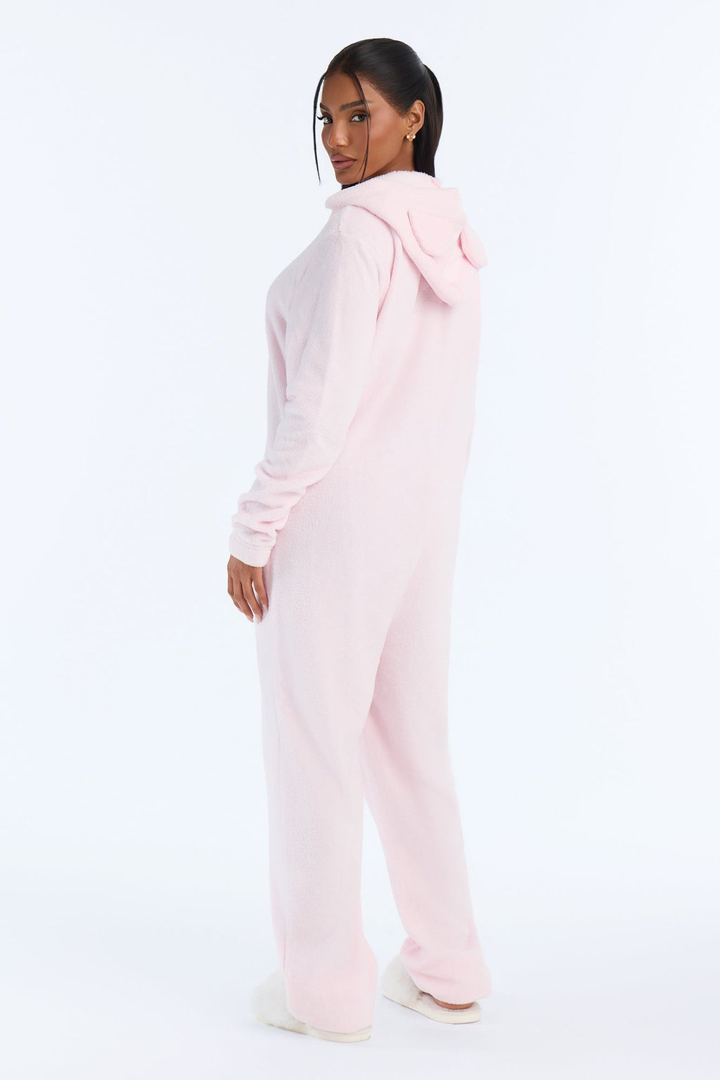 Beary Happy Together Cozy Plush PJ Onesie - Pink