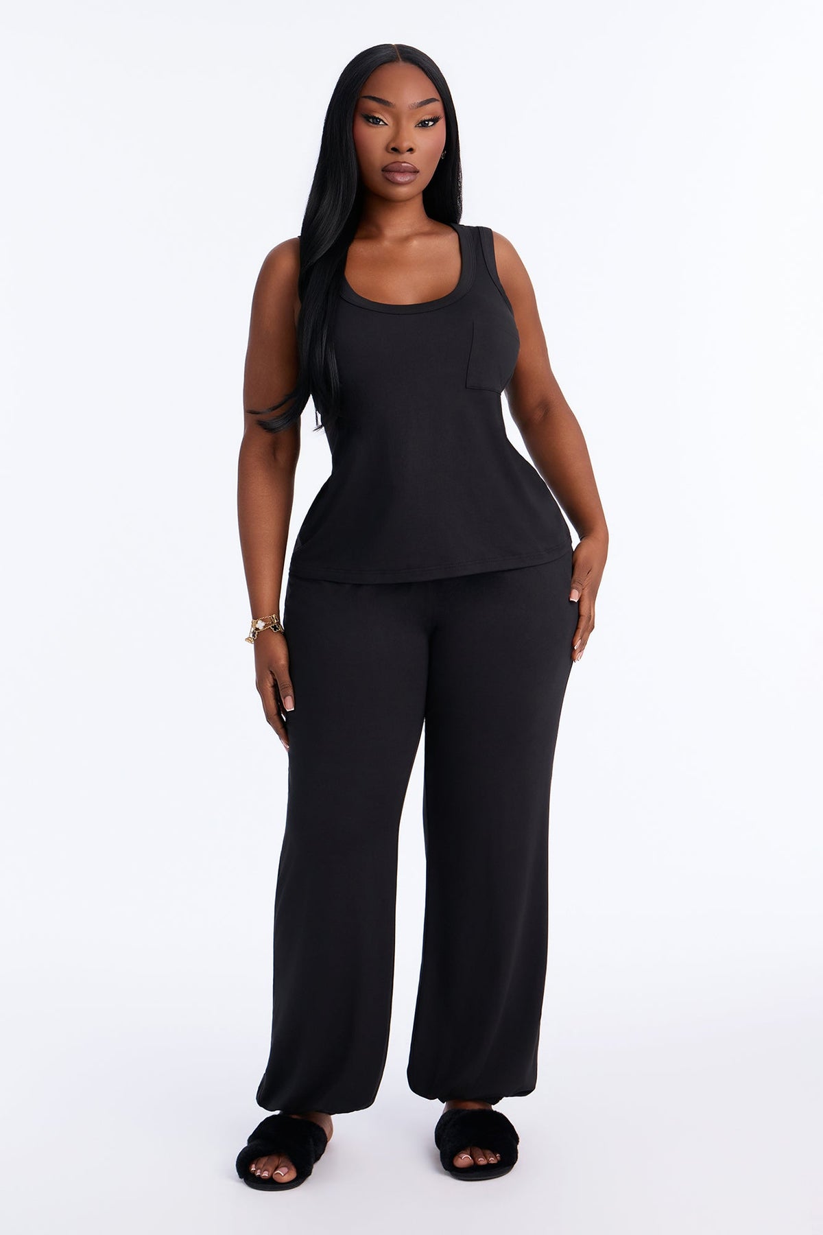 Darling Dreams PJ Jogger Pant Set - Black
