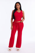 Darling Dreams PJ Jogger Pant Set - Red