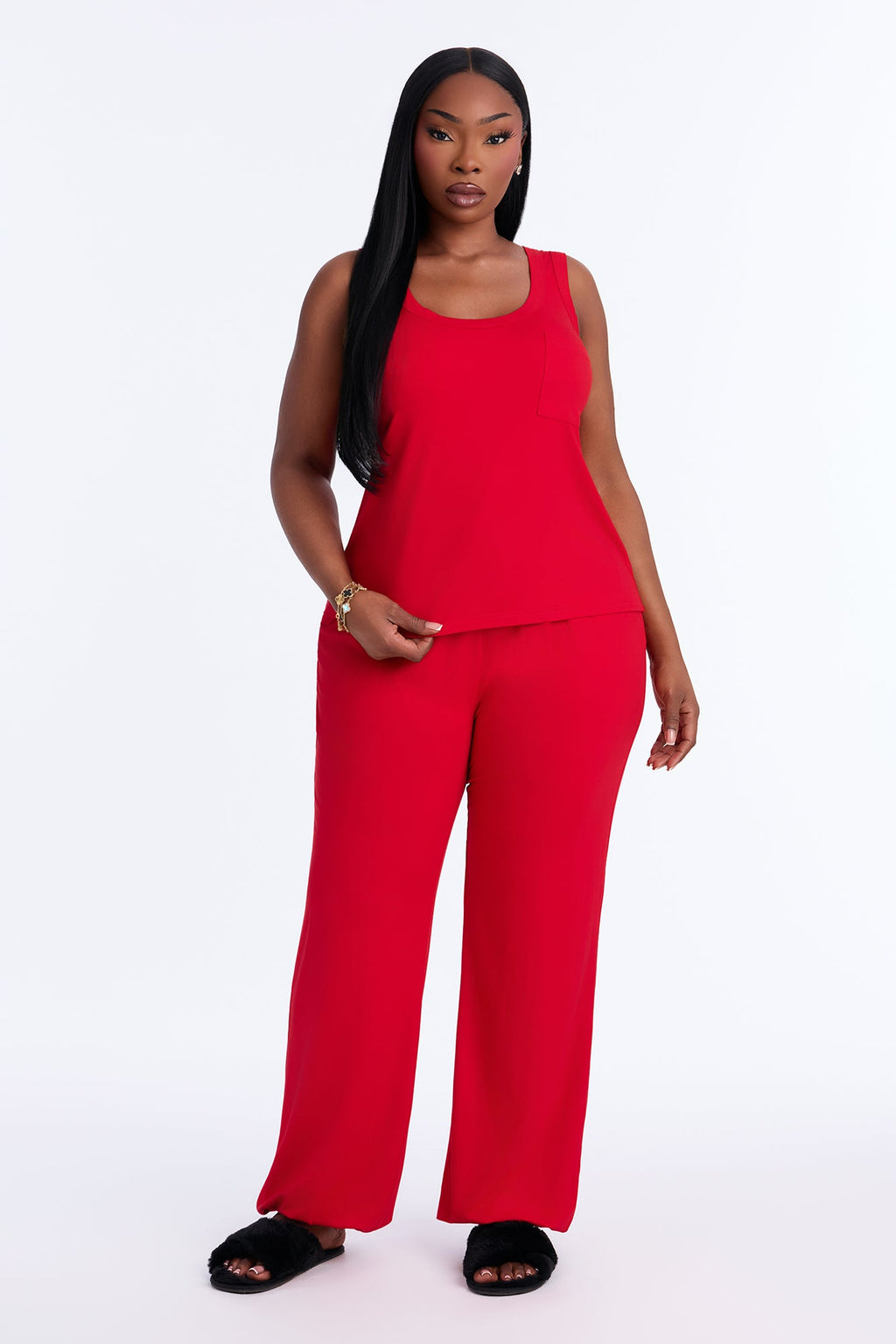 Darling Dreams PJ Jogger Pant Set - Red
