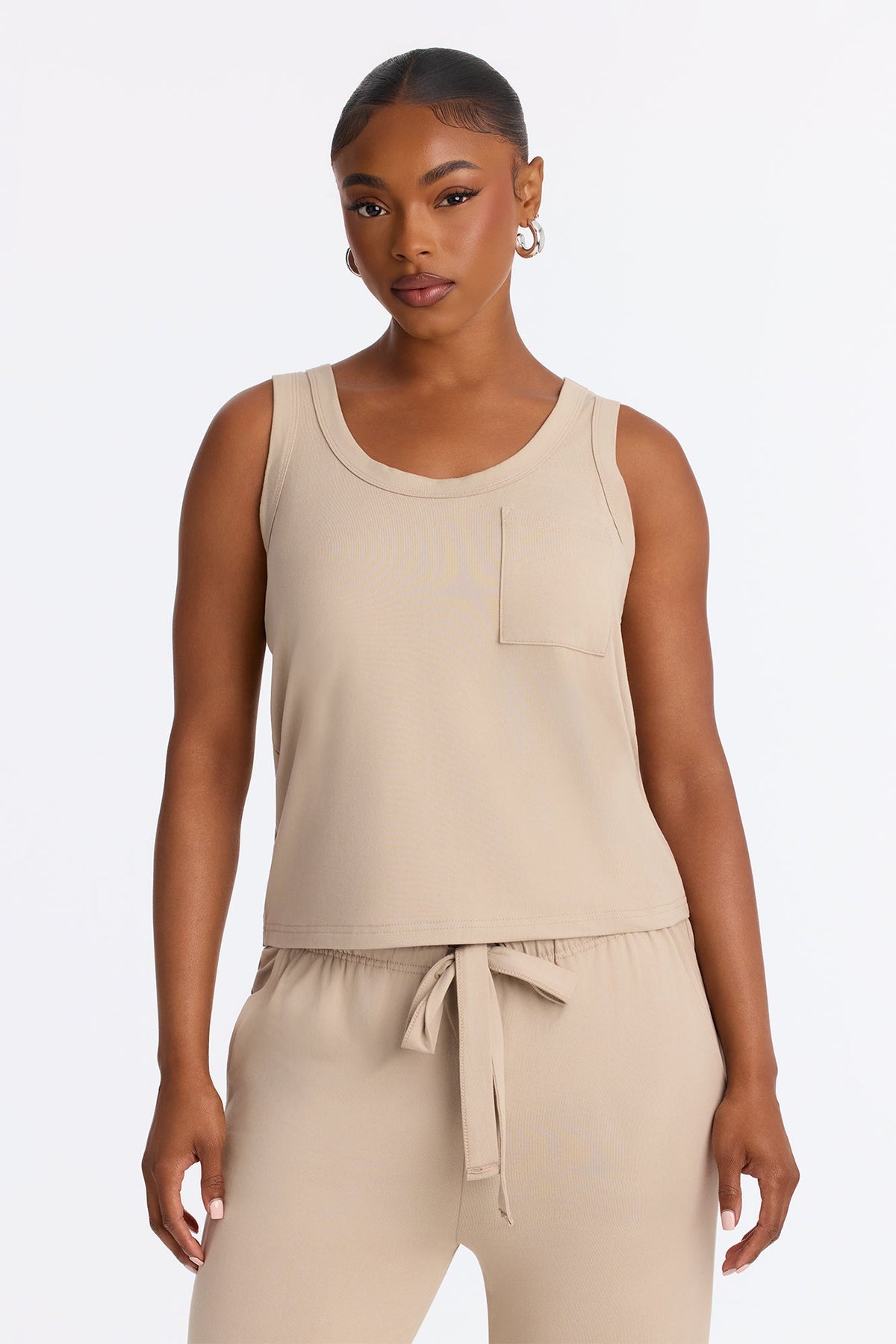 Darling Dreams PJ Jogger Pant Set - Tan
