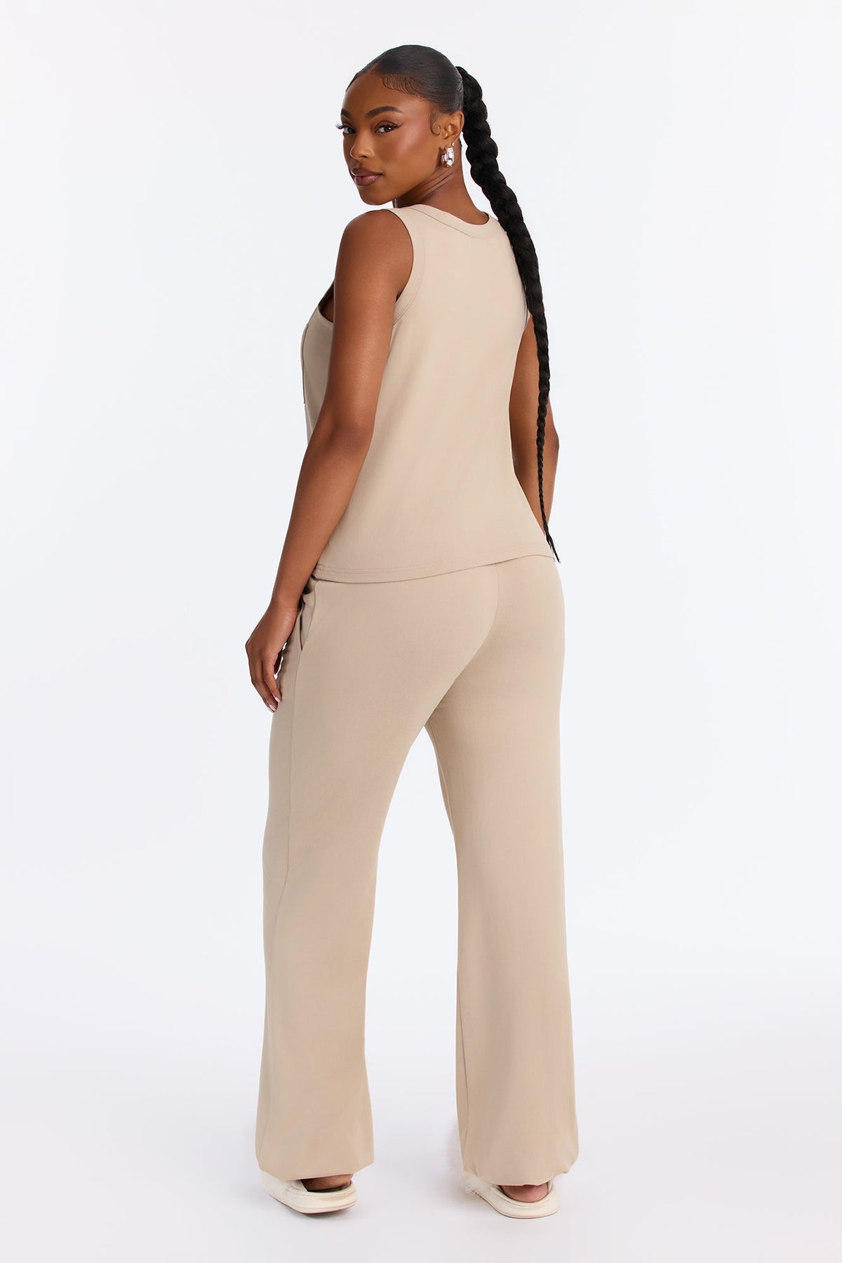 Darling Dreams PJ Jogger Pant Set - Tan