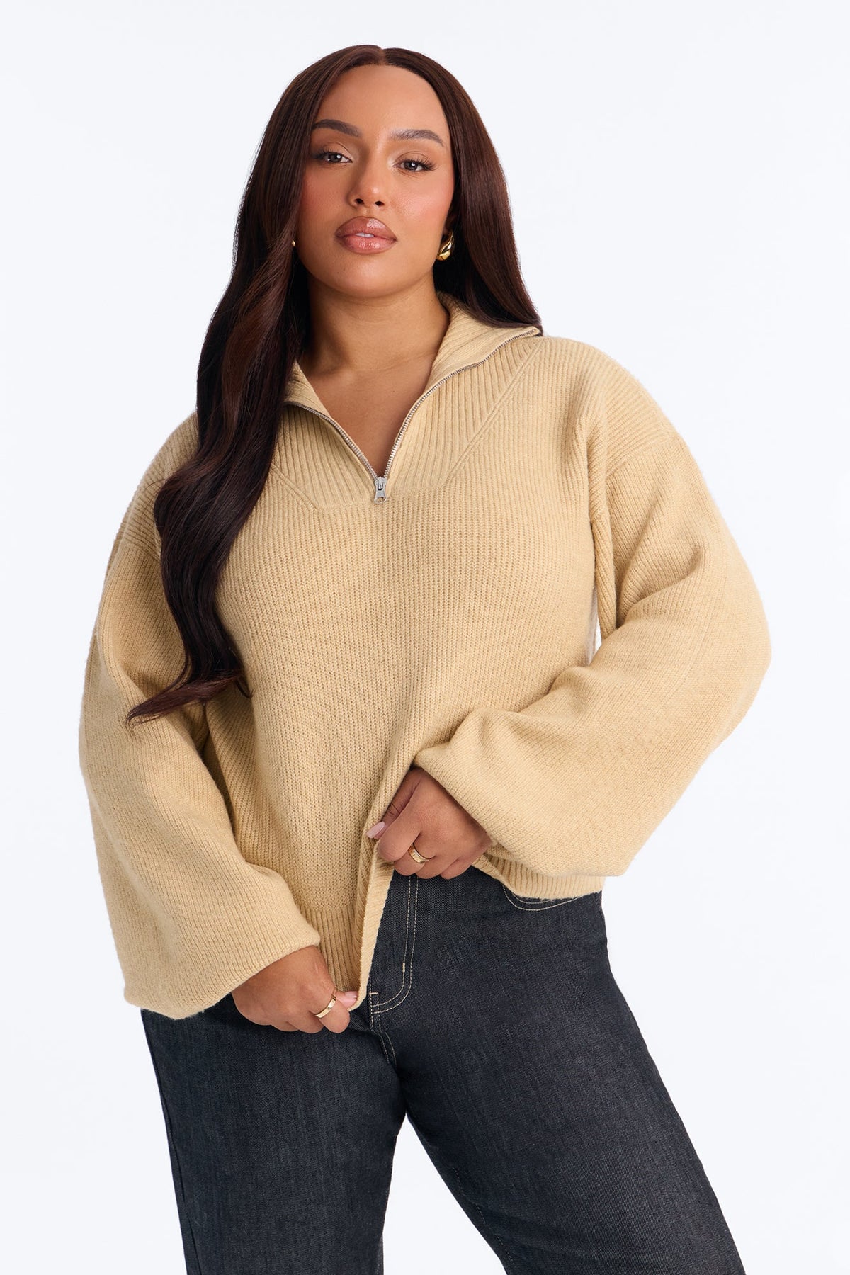 Tell Me About It Sweater - Khaki