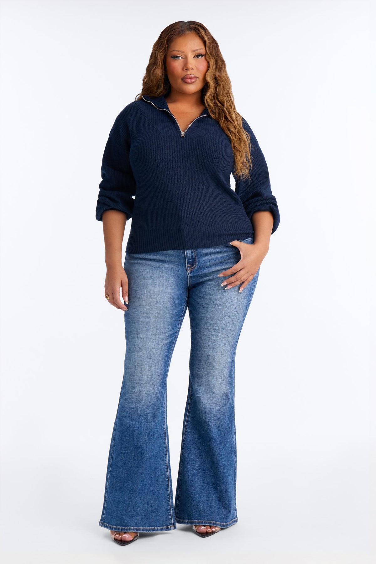 Tell Me About It Sweater - Navy