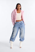 Up And About Puffer Coat - Light Pink