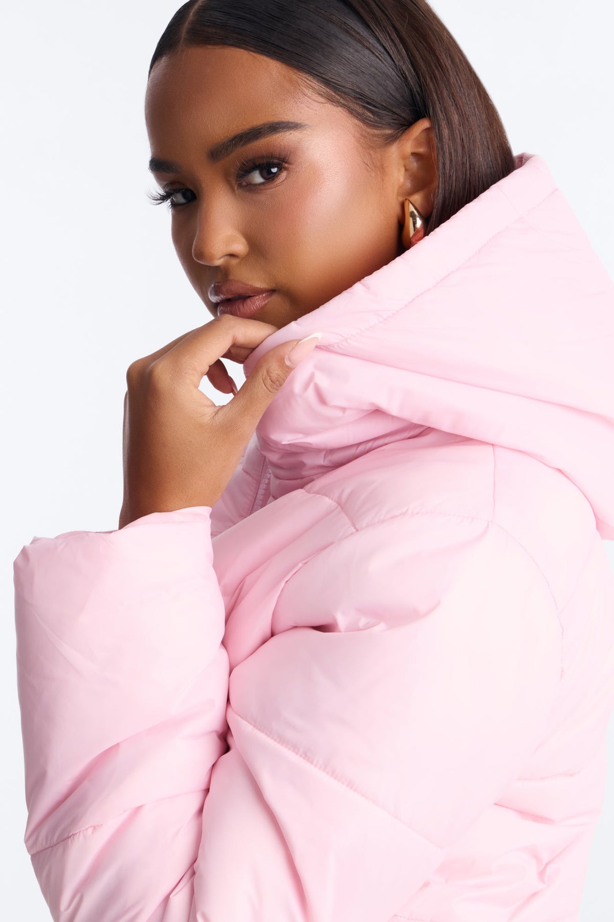 Up And About Puffer Coat - Light Pink