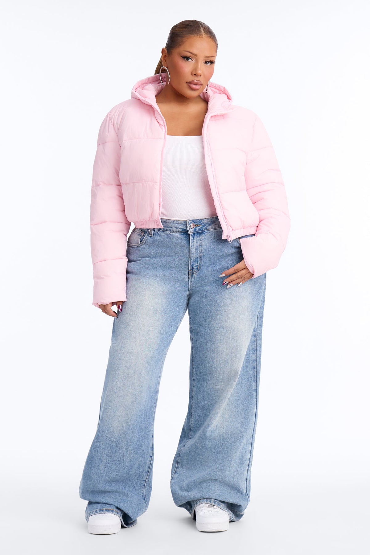 Up And About Puffer Coat - Light Pink