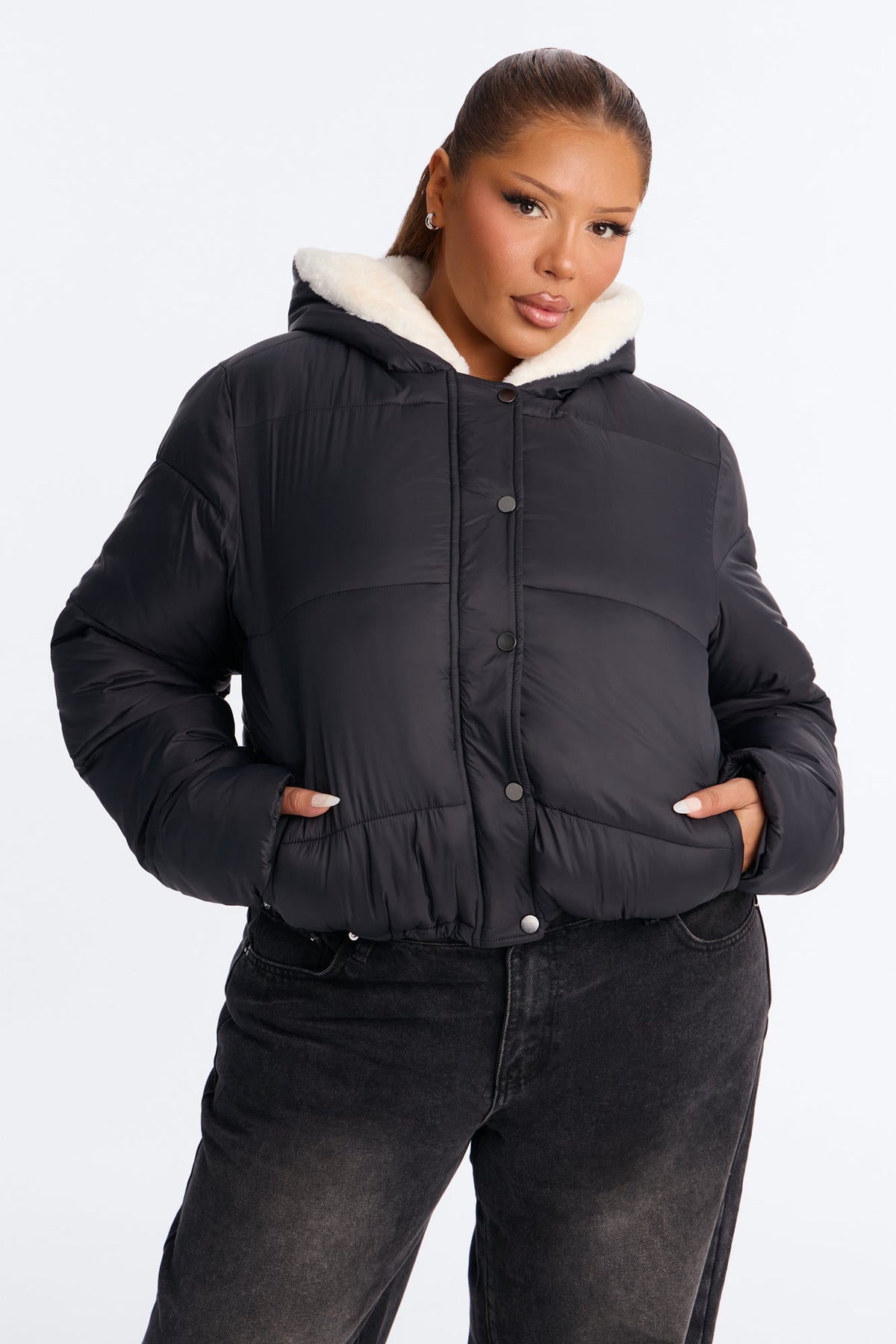 Cozied Up Jacket - Black