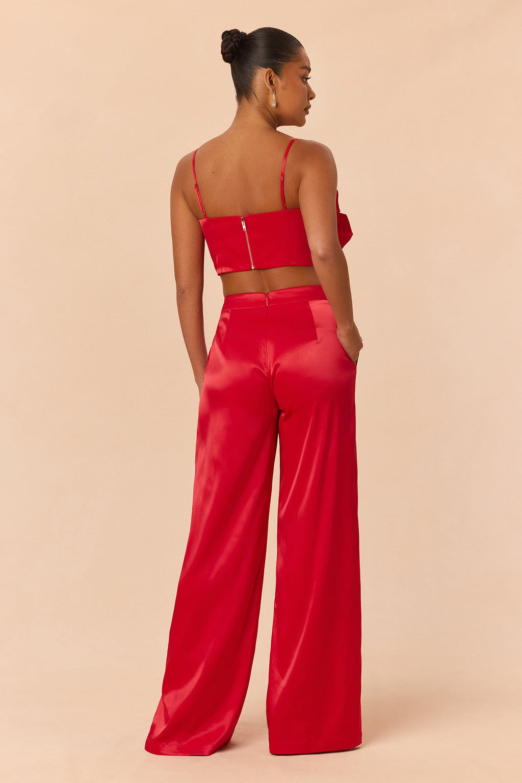 Rosalia Flower Pant Set - Red
